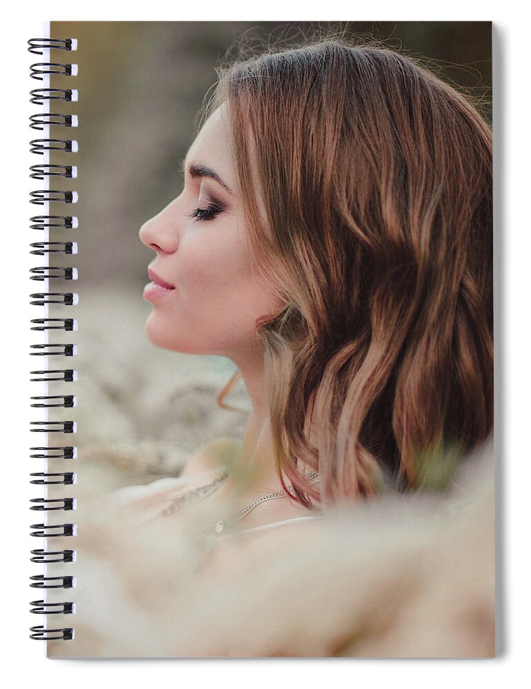 Russian Artists New Wave Spiral Notebook featuring the photograph Spring Nymph by Vit Nasonov