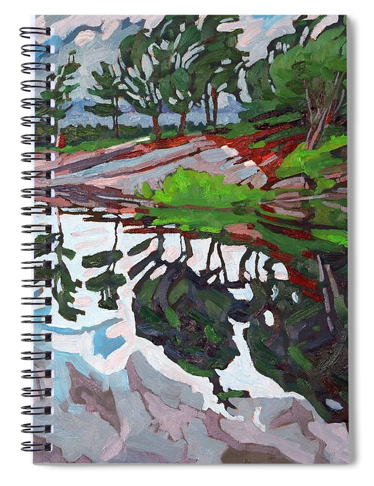 Spring Spiral Notebook featuring the painting Spring Paradise by Phil Chadwick