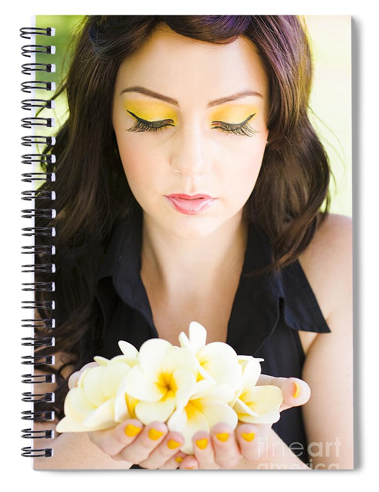 Floral Spiral Notebook featuring the photograph Spring by Jorgo Photography