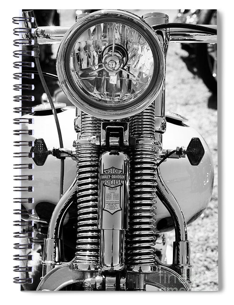 Harley-davidson Spiral Notebook featuring the photograph Springer by Linda Lees