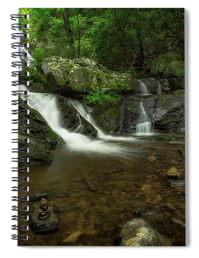 Waterfall Spiral Notebook featuring the photograph Spruce Flats Falls by C Renee Martin