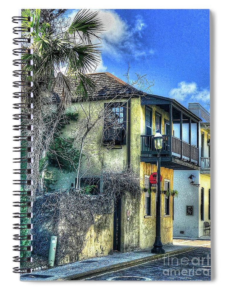 House Spiral Notebook featuring the photograph St. Augustine House by Debbi Granruth
