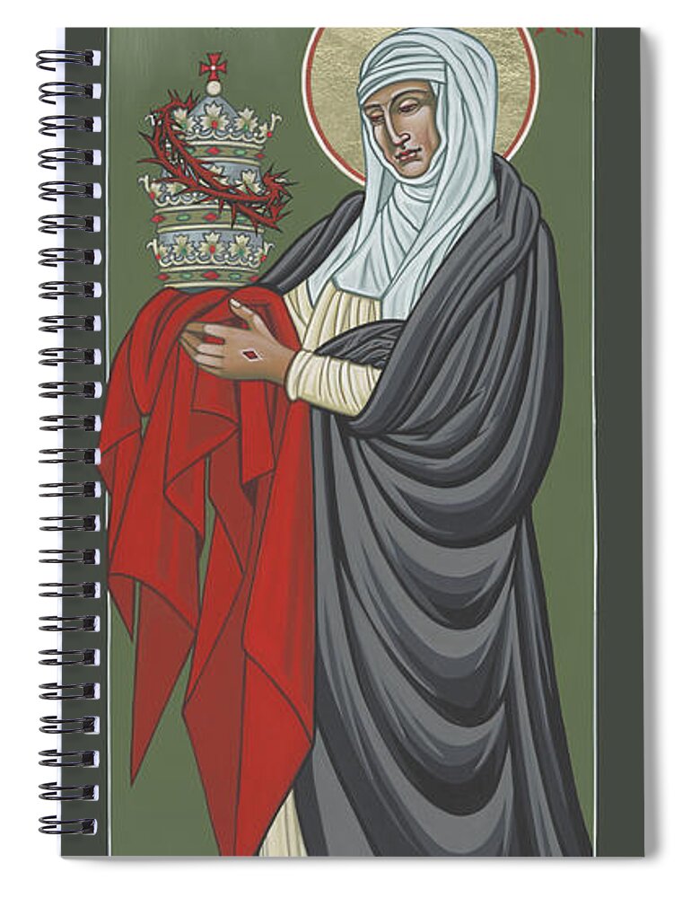 St Catherine Of Siena: Guardian Of The Papacy Spiral Notebook featuring the painting St Catherine of Siena- Guardian of the Papacy 288 by William Hart McNichols