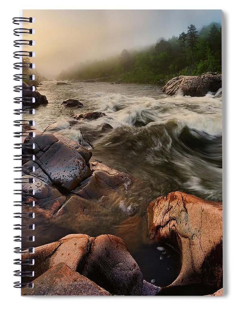 2016 Spiral Notebook featuring the photograph St. Francis River by Robert Charity