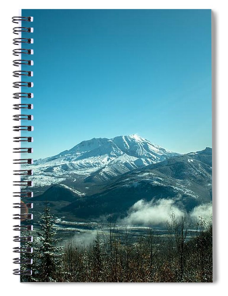 St Helens Spiral Notebook featuring the photograph St Helens Big View by Troy Stapek