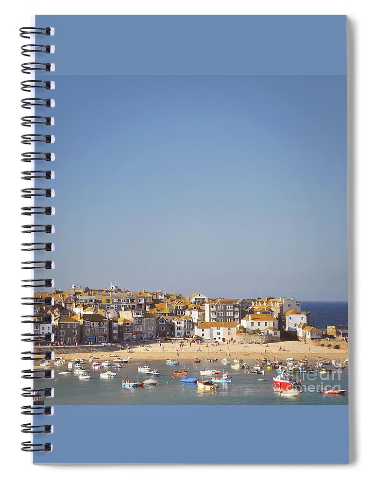 St Ives Spiral Notebook featuring the photograph St Ives harbour by Lyn Randle