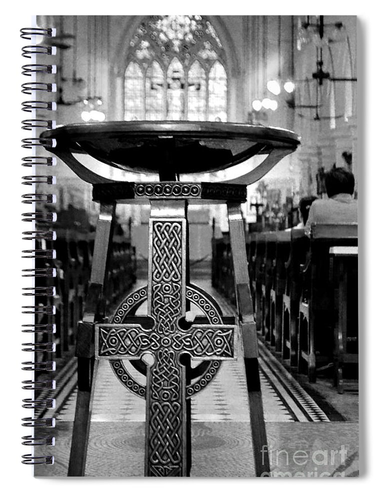 Church Spiral Notebook featuring the photograph St. John's Church by Bill Hamilton