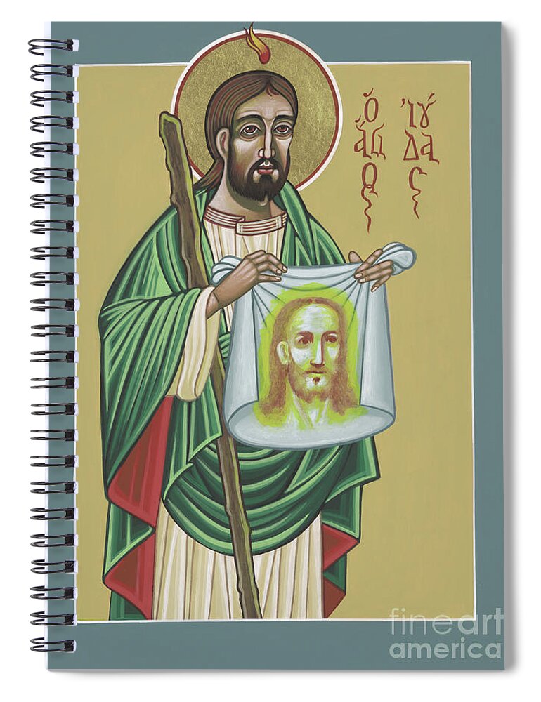St Jude Patron Of The Impossible Spiral Notebook featuring the painting St Jude Patron of the Impossible 287 by William Hart McNichols