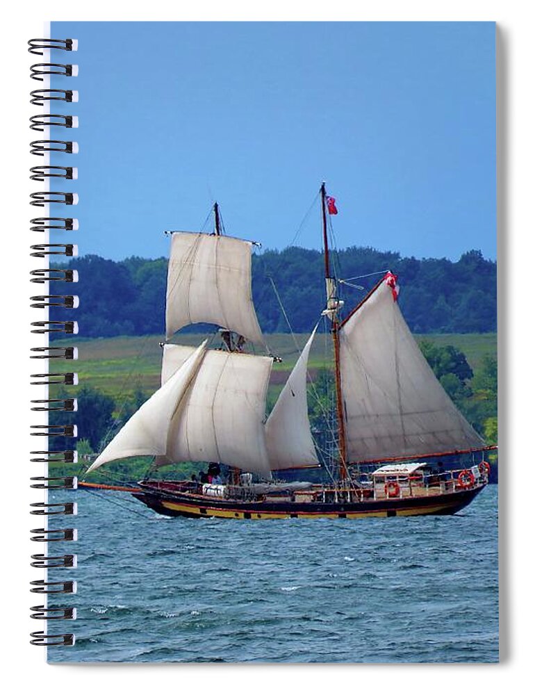  Spiral Notebook featuring the photograph St. Lawrence II by Dennis McCarthy