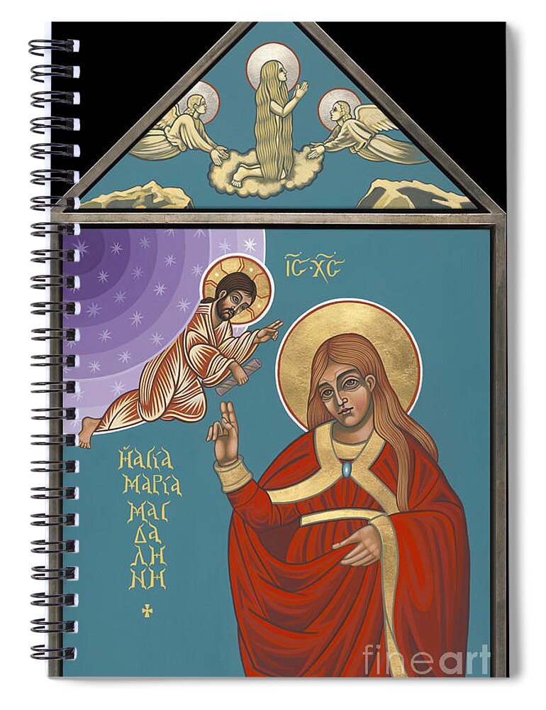St Mary Magdalen Spiral Notebook featuring the painting St Mary Magdalen Contemplative of Contemplatives 203 by William Hart McNichols