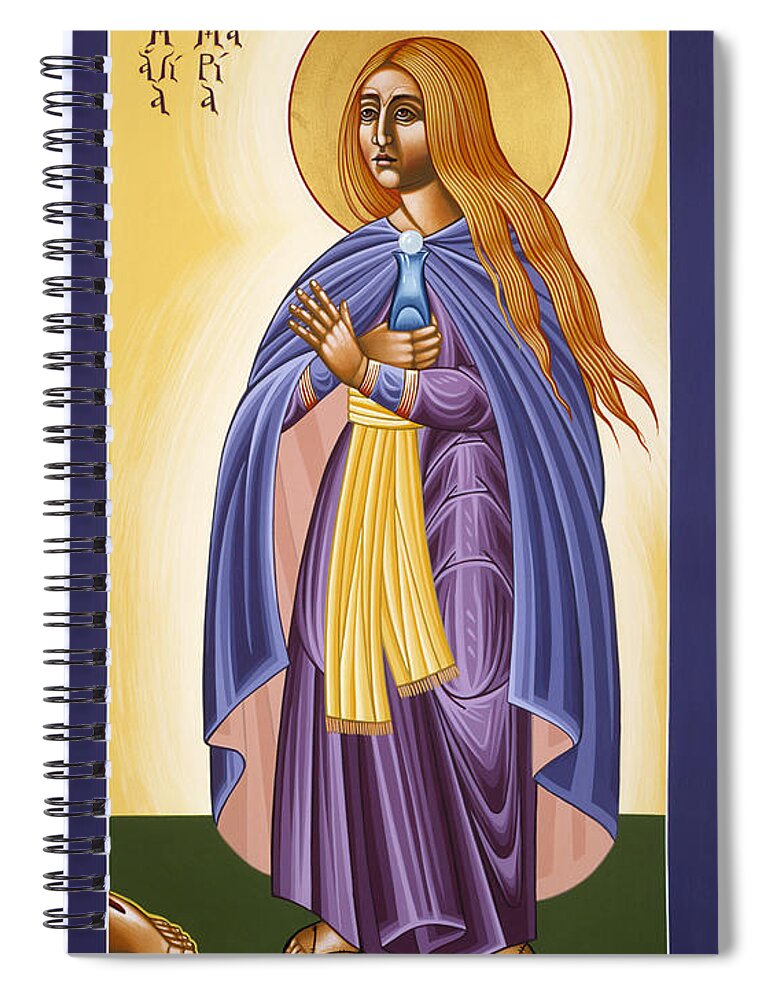 St Mary Magdalen Equal To The Apostles Spiral Notebook featuring the painting St Mary Magdalen Equal to the Apostles 116 by William Hart McNichols