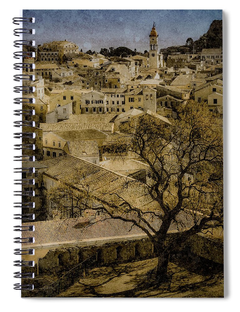 Corfu Spiral Notebook featuring the photograph Corfu, Greece - St. Spyridon by Mark Forte
