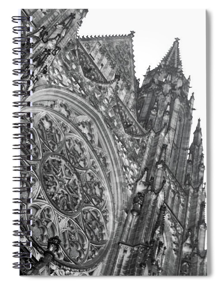 Europe Spiral Notebook featuring the photograph St. Vitus Cathedral 1 by Matthew Wolf