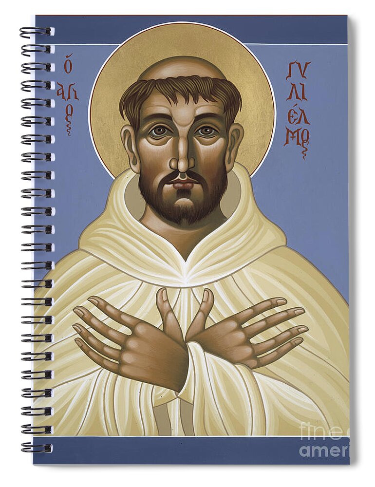 St William Of Monte Vergine Spiral Notebook featuring the painting St William of Monte Vergine 090 by William Hart McNichols