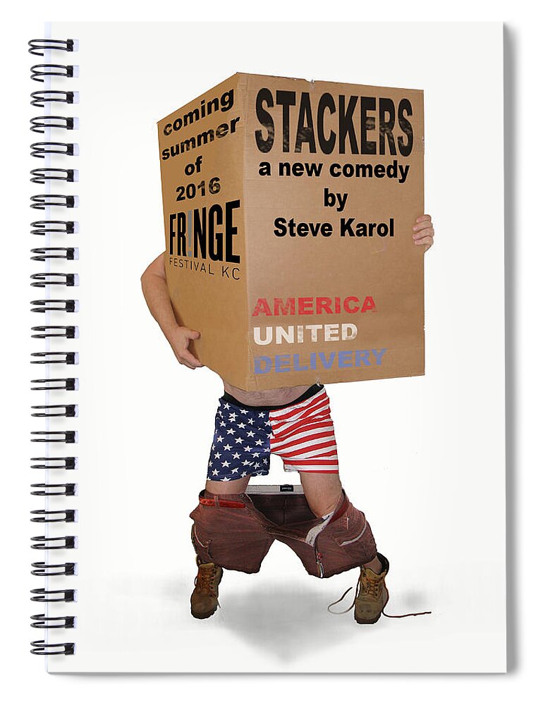 Comedy Spiral Notebook featuring the photograph Stackers Poster by Steve Karol