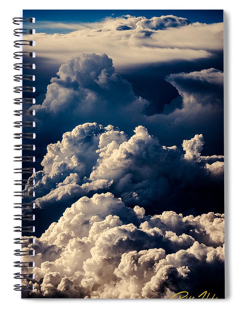 Sky Spiral Notebook featuring the photograph Stacks of Thunderheads by Rikk Flohr