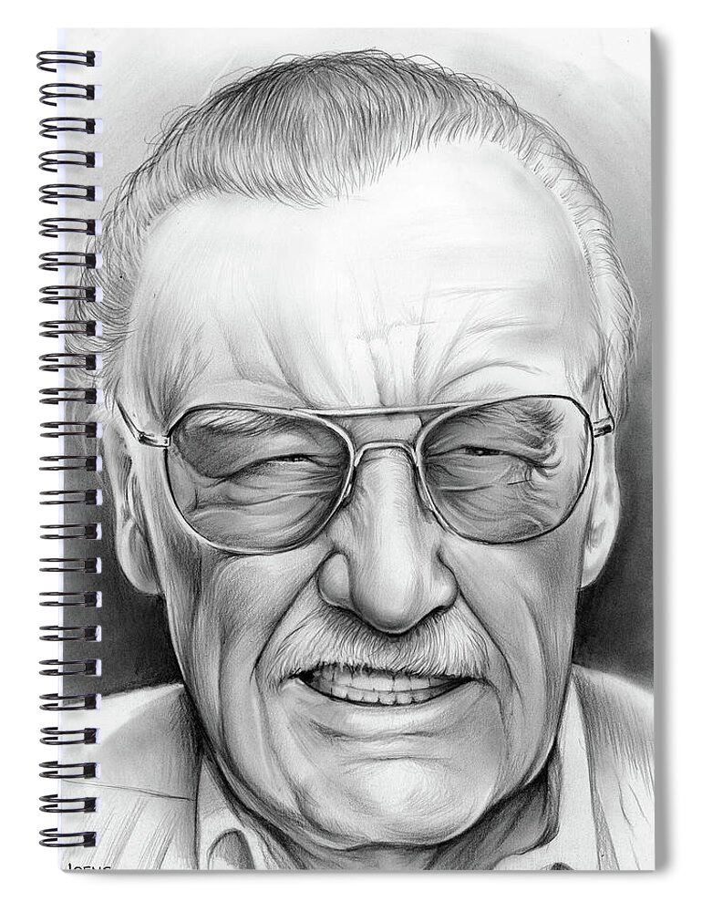 Stan Lee Spiral Notebook by Greg Joens - Fine Art America