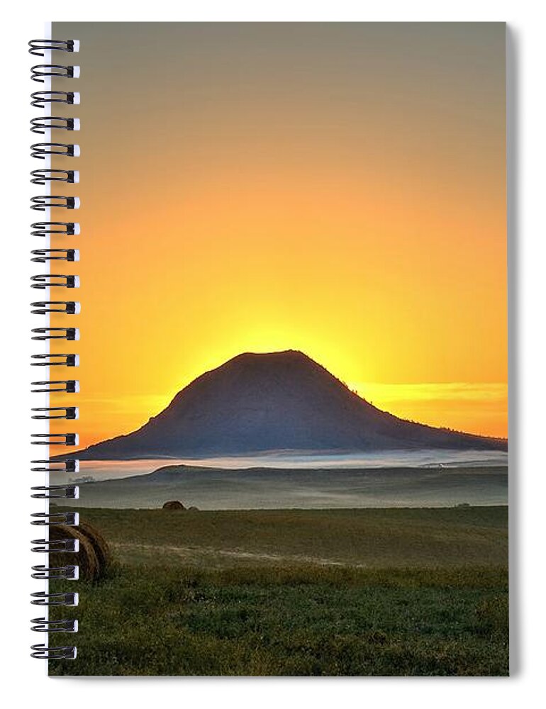 Sunrise Spiral Notebook featuring the photograph Standing in the Shadow by Fiskr Larsen