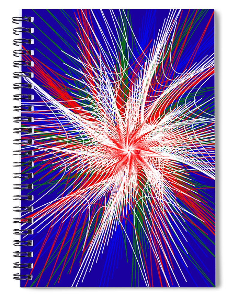 Digital Art Spiral Notebook featuring the digital art Star in Motion by Kaye Menner by Kaye Menner