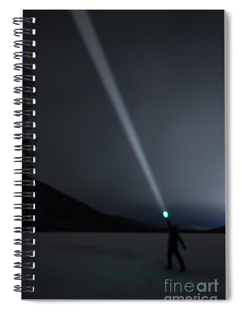 Art Spiral Notebook featuring the photograph Star Searcher by Phil Spitze