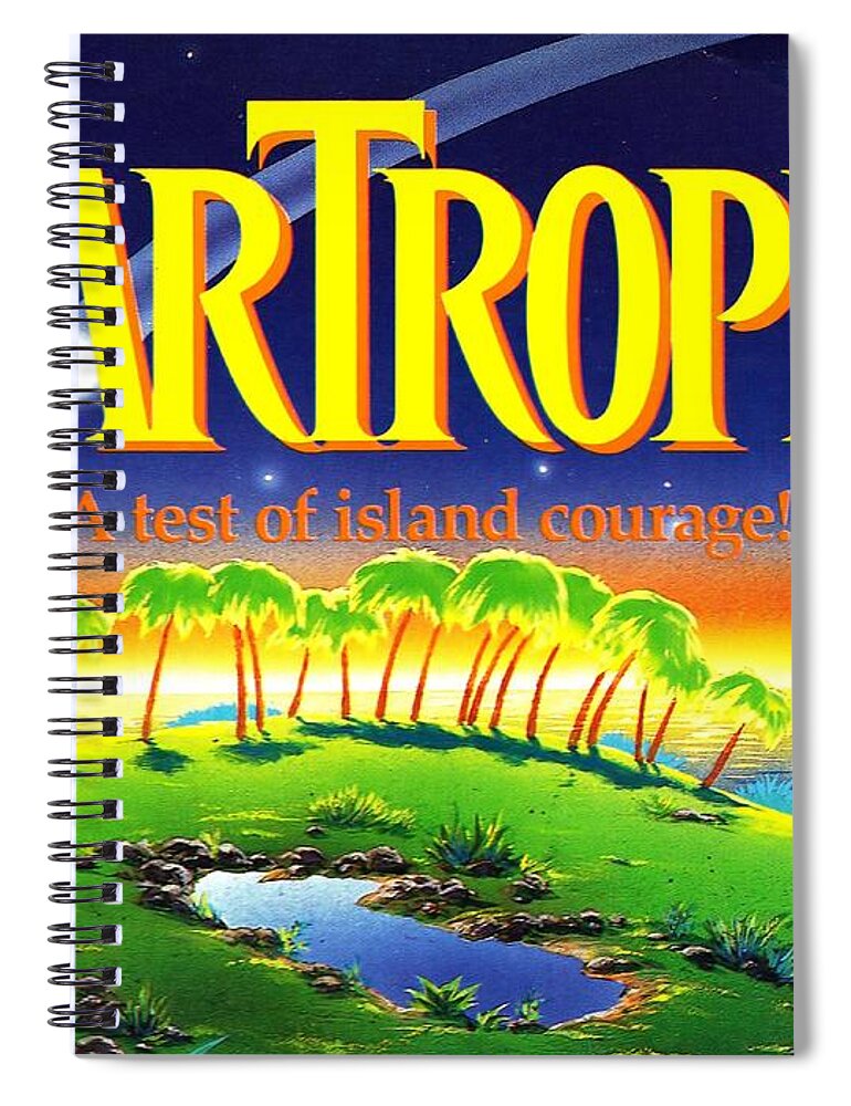 Star Tropics Spiral Notebook featuring the digital art Star Tropics by Maye Loeser