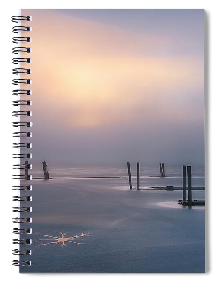 Heyburn State Park Spiral Notebook featuring the photograph Stars on Ice by Idaho Scenic Images Linda Lantzy
