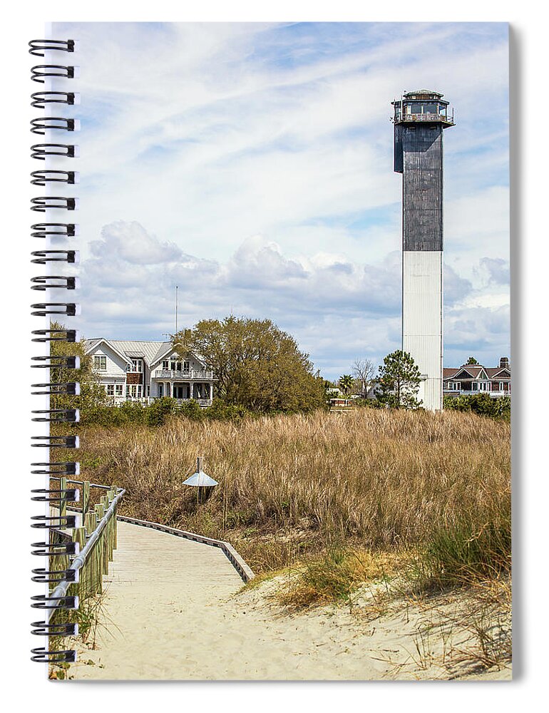 Sullivan's Island Spiral Notebook featuring the photograph Station 18 on Sullivan's Island, SC by Donnie Whitaker