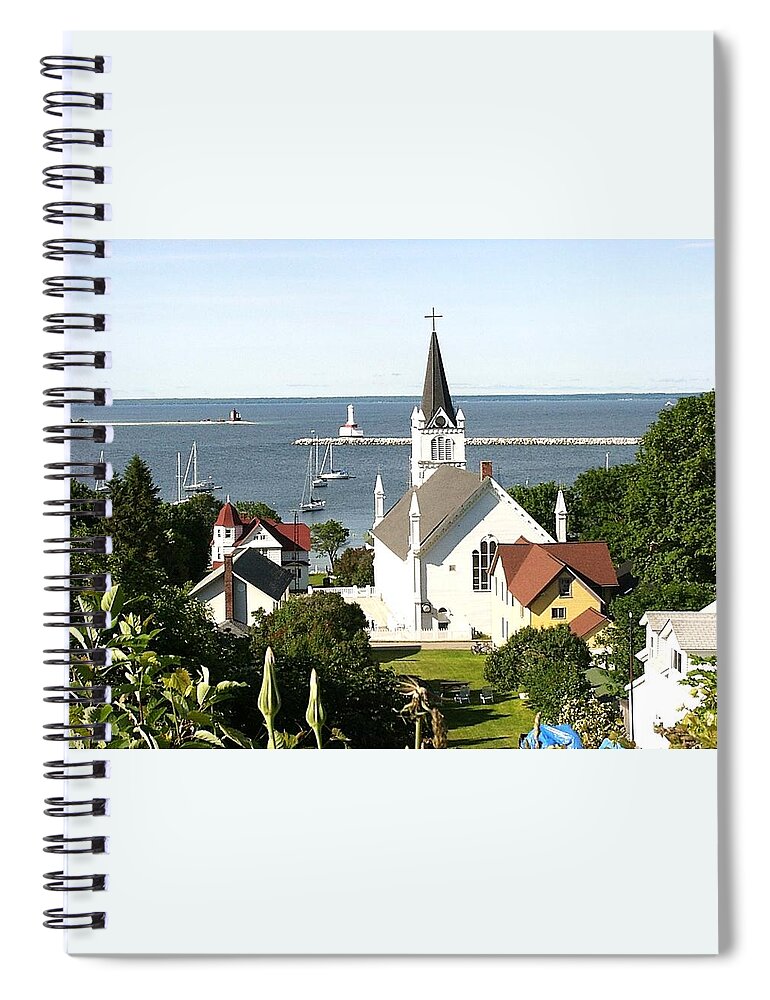 Ste. Anne's Catholic Church Spiral Notebook featuring the photograph Ste. Anne's Catholic Church by Keith Stokes