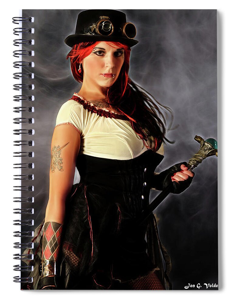 Steam Punk Spiral Notebook featuring the photograph Steam Punker by Jon Volden