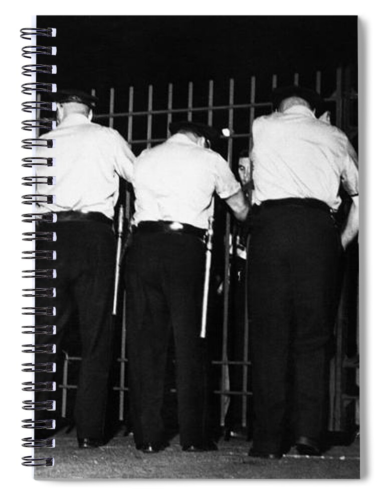 1959 Spiral Notebook featuring the photograph Steel Strike 1959 by Granger