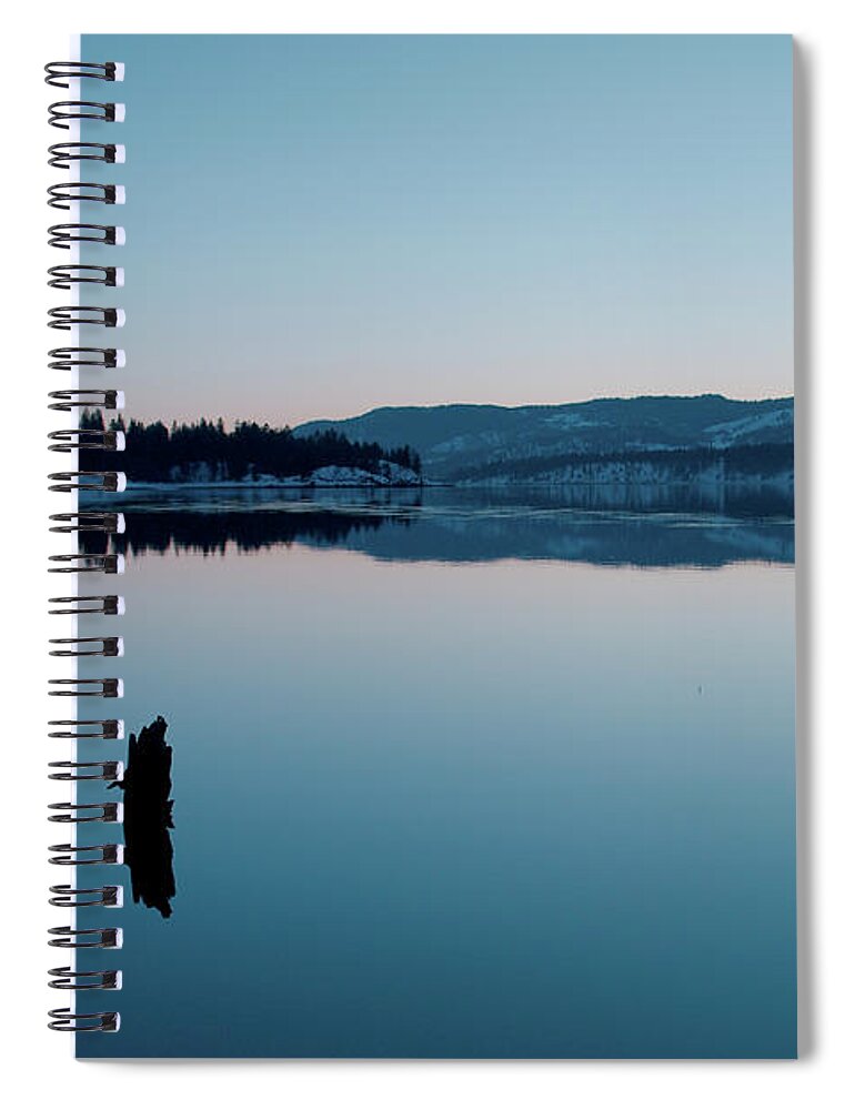 Colville Spiral Notebook featuring the photograph Still Blue by Troy Stapek
