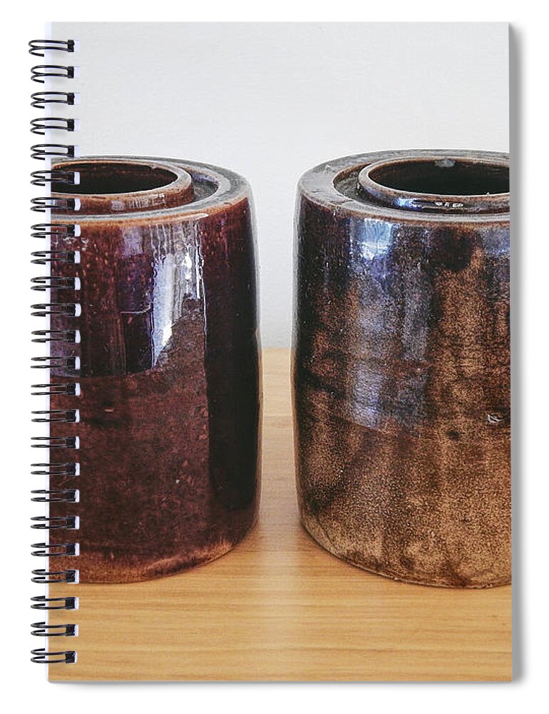 Pottery Spiral Notebook featuring the photograph Still Life Pottery by Phil Perkins