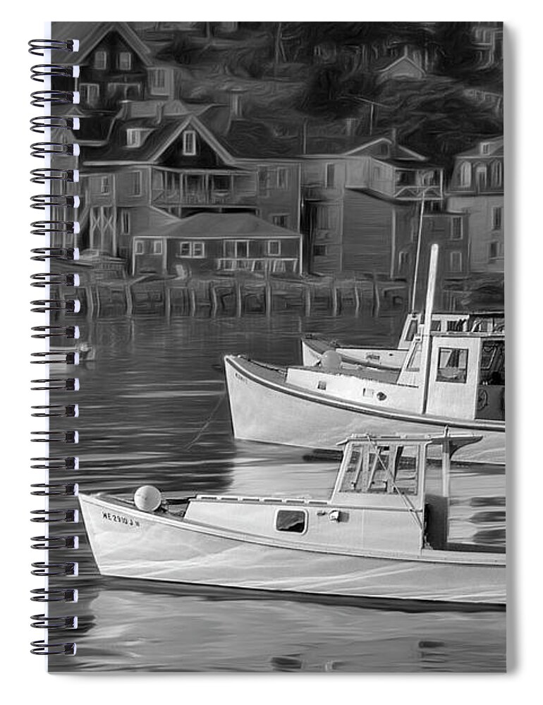 Stonington Spiral Notebook featuring the photograph Stonington, Maine #1 by George Robinson