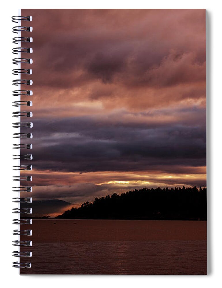  Spiral Notebook featuring the photograph Storm 3 by Elaine Hunter