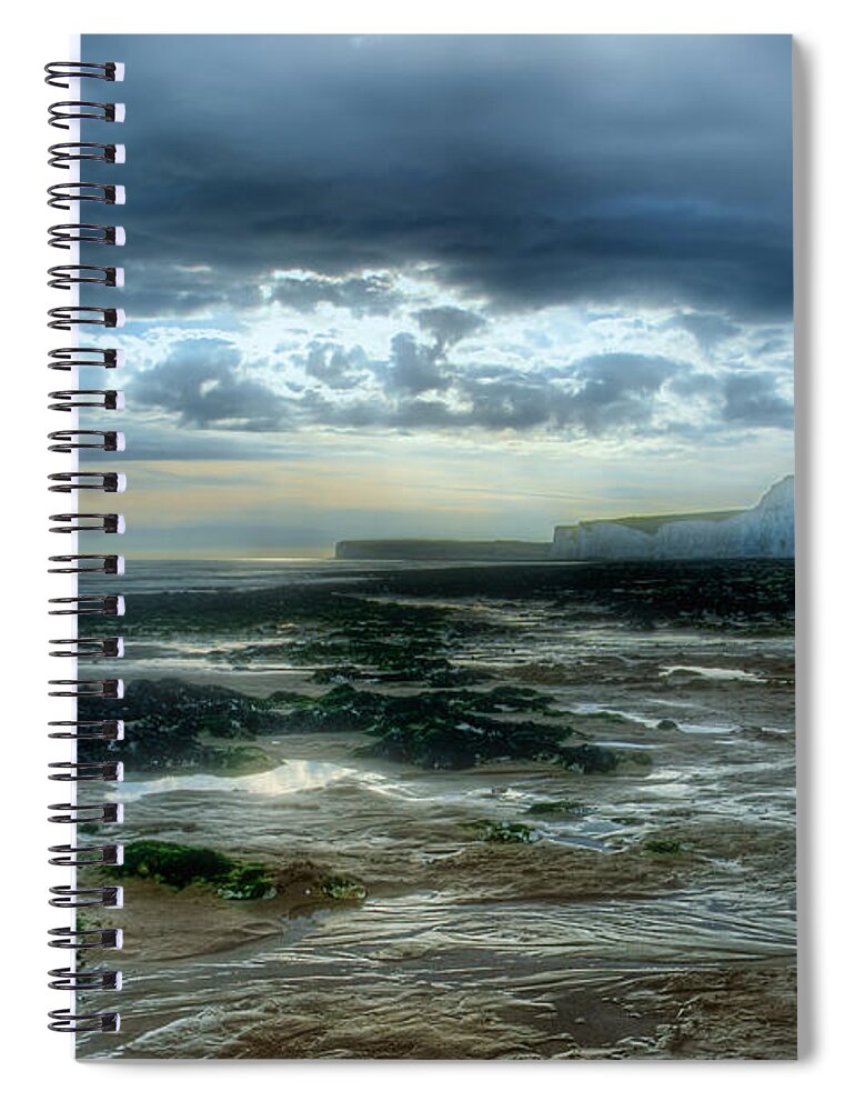 Beachy Head Spiral Notebook featuring the photograph Storm Brewing by Ann Garrett