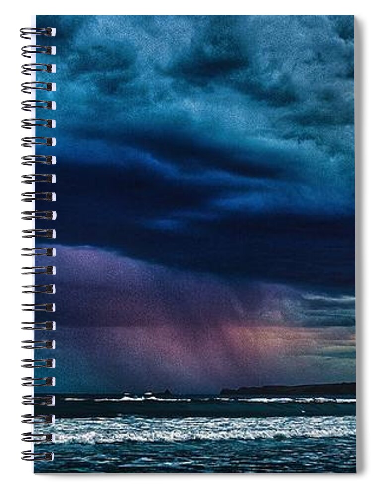 Smiths Beach Spiral Notebook featuring the photograph Storm Clouds by Blair Stuart