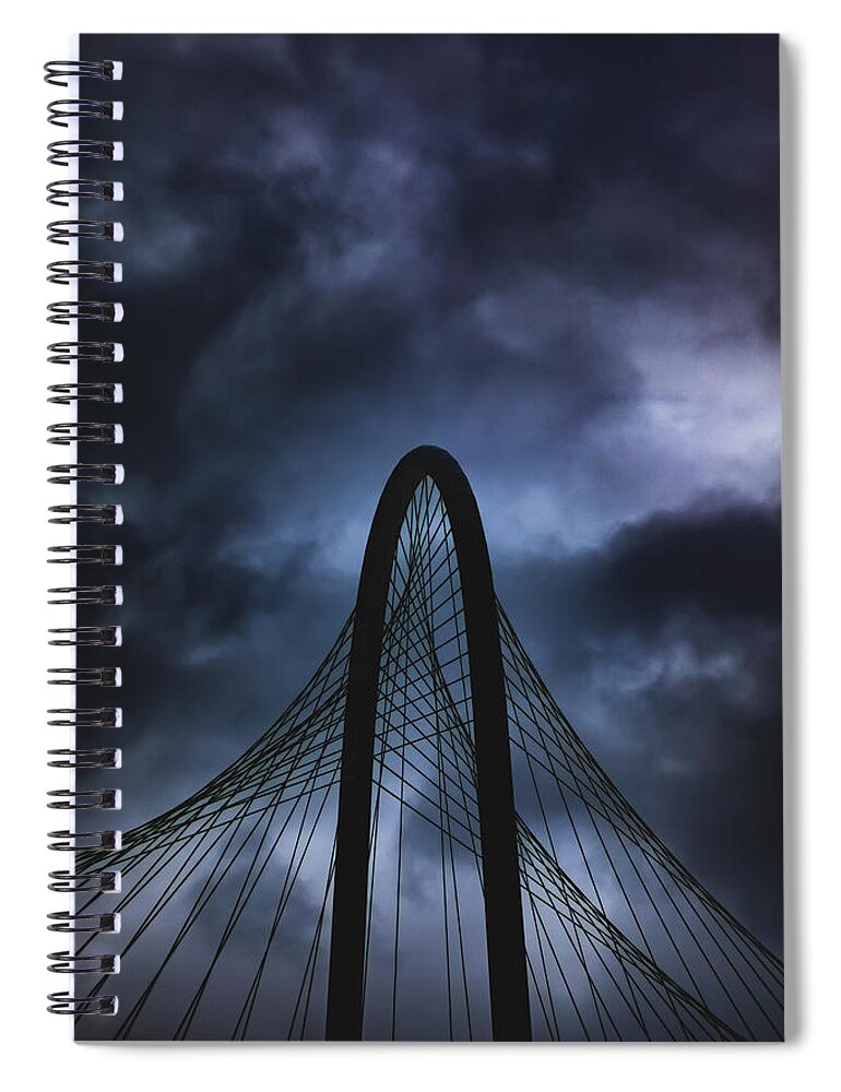 Dallas Spiral Notebook featuring the photograph Storm Light by Peter Hull