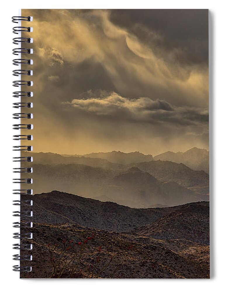 Agua Caliente Spiral Notebook featuring the photograph Storm by Peter Tellone