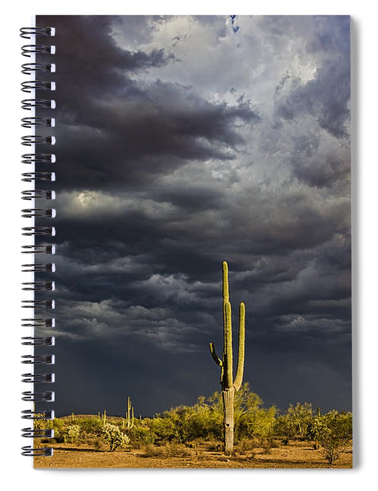 Arizona Spiral Notebook featuring the photograph Stormy Arizona Skies by Saija Lehtonen