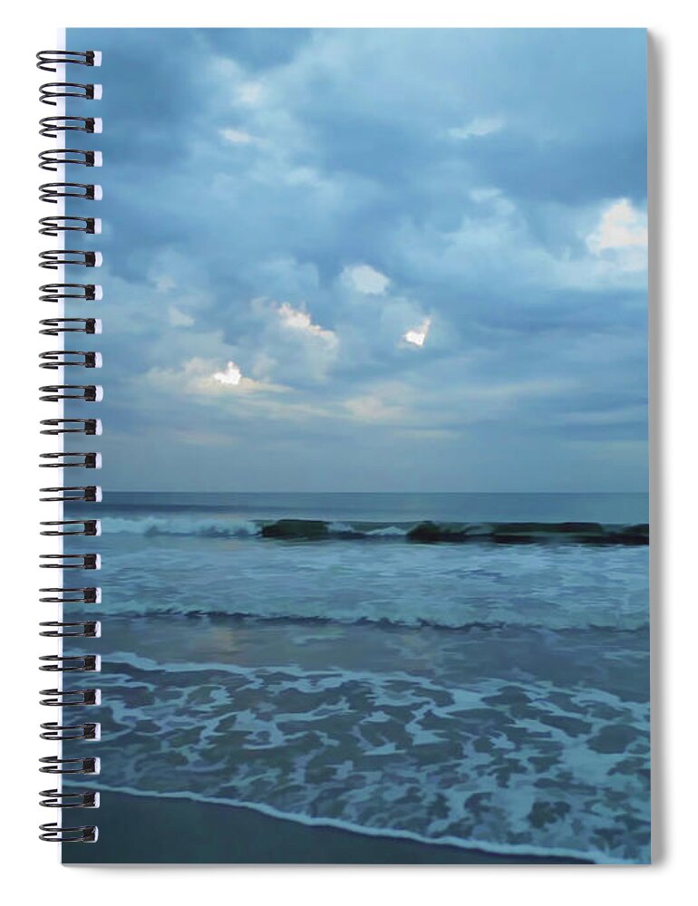 Sunrise Spiral Notebook featuring the photograph Stormy Morning by D Hackett