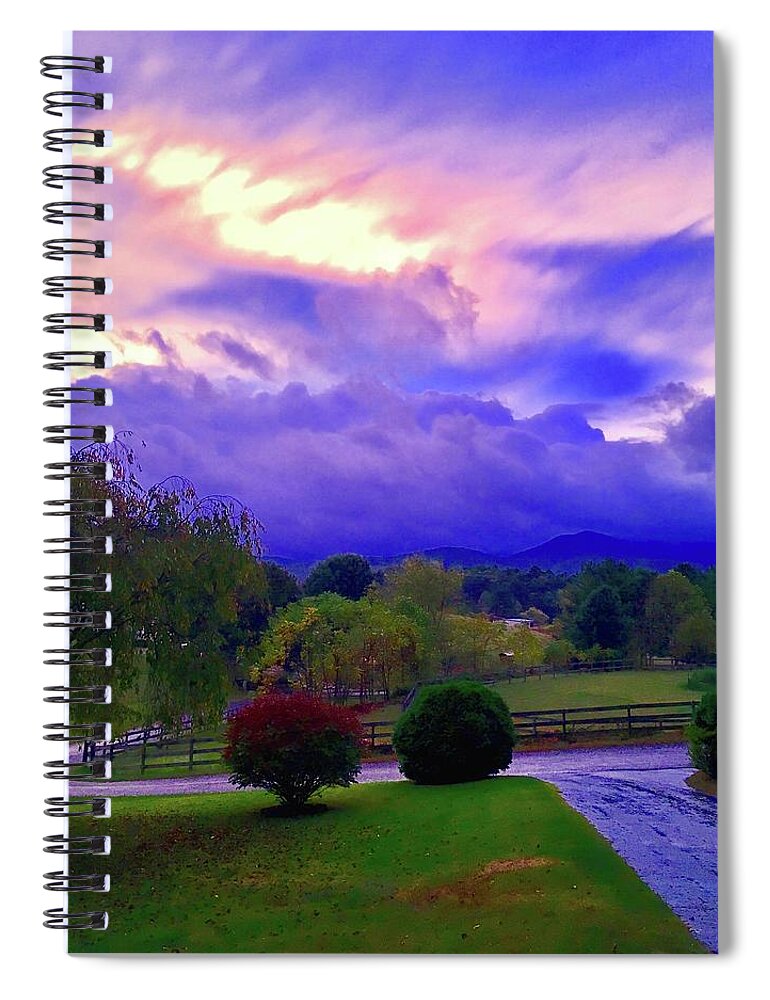 Weather Spiral Notebook featuring the photograph Stormy Night by Rod Whyte