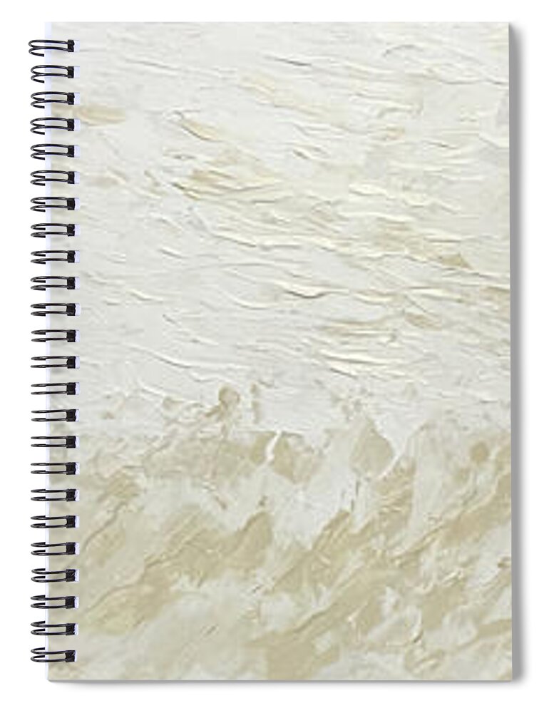 Ocean Shore Spiral Notebook featuring the painting Stormy Shore by Jack Diamond