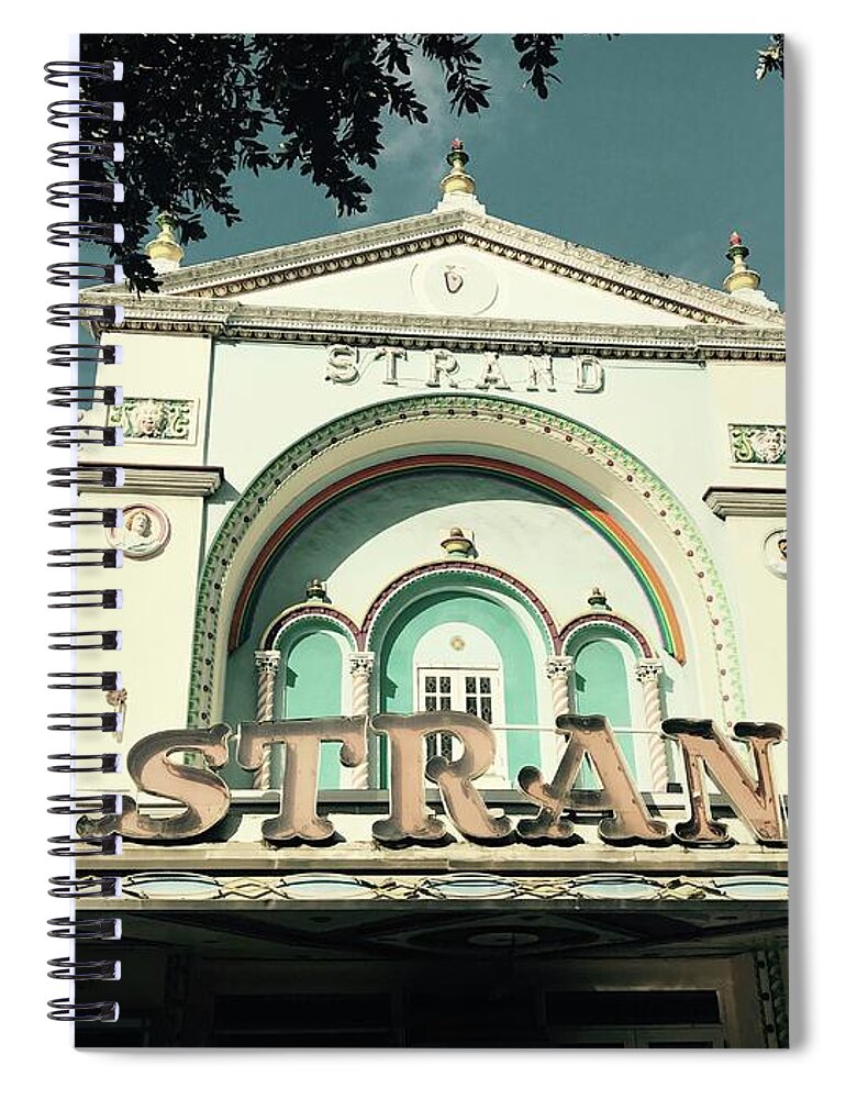 Movie Theater Spiral Notebook featuring the photograph Strand by Michael Krek