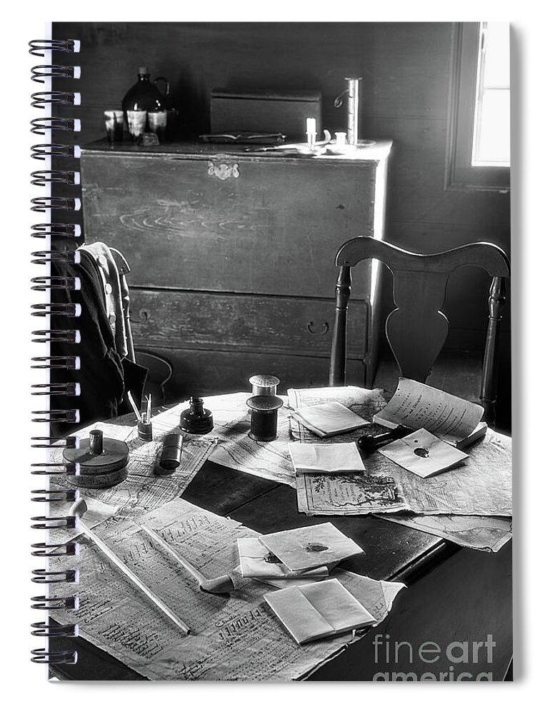 Historic Spiral Notebook featuring the photograph Strategy for the Troups by Nicki McManus