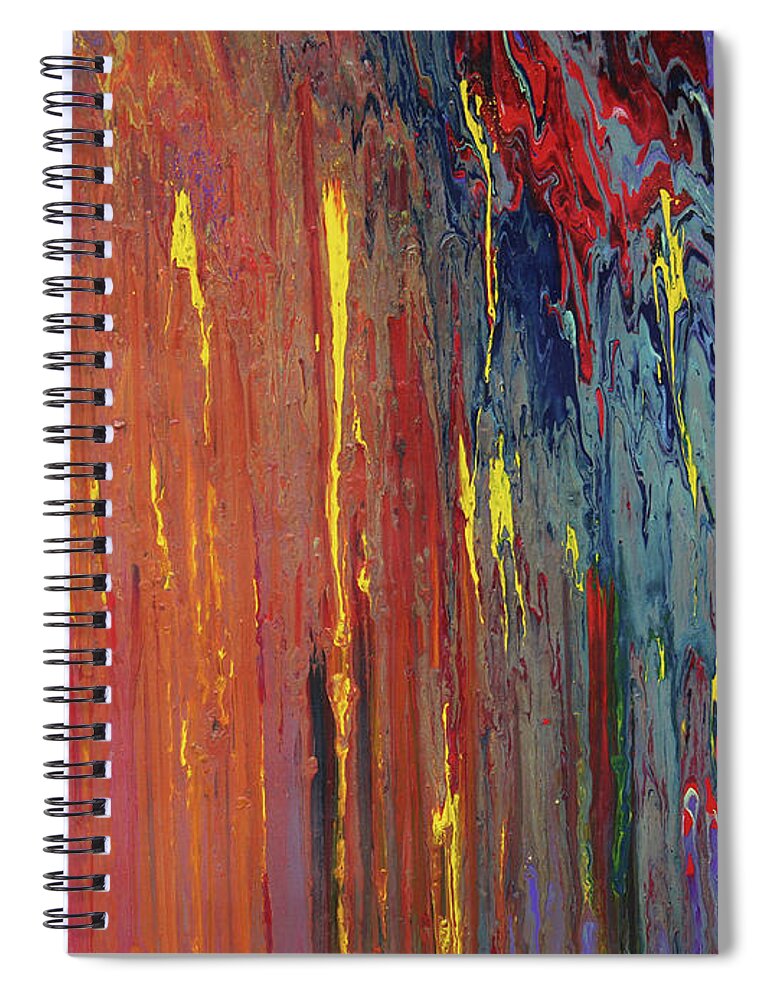 Fusionart Spiral Notebook featuring the painting Stratosphere by Ralph White