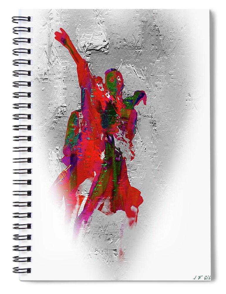 Street Dance Spiral Notebook featuring the photograph Street Dance 8 by Jean Francois Gil