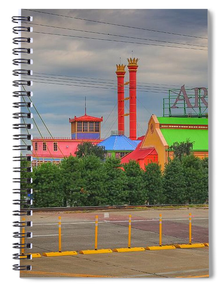 Argosy Casino Spiral Notebook featuring the photograph Street View Argosy Casino by Buck Buchanan