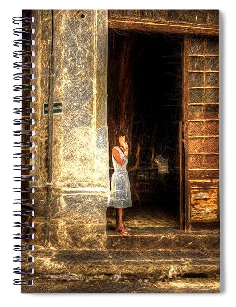 Cuba Spiral Notebook featuring the photograph Streets of Cuba by Pennie McCracken