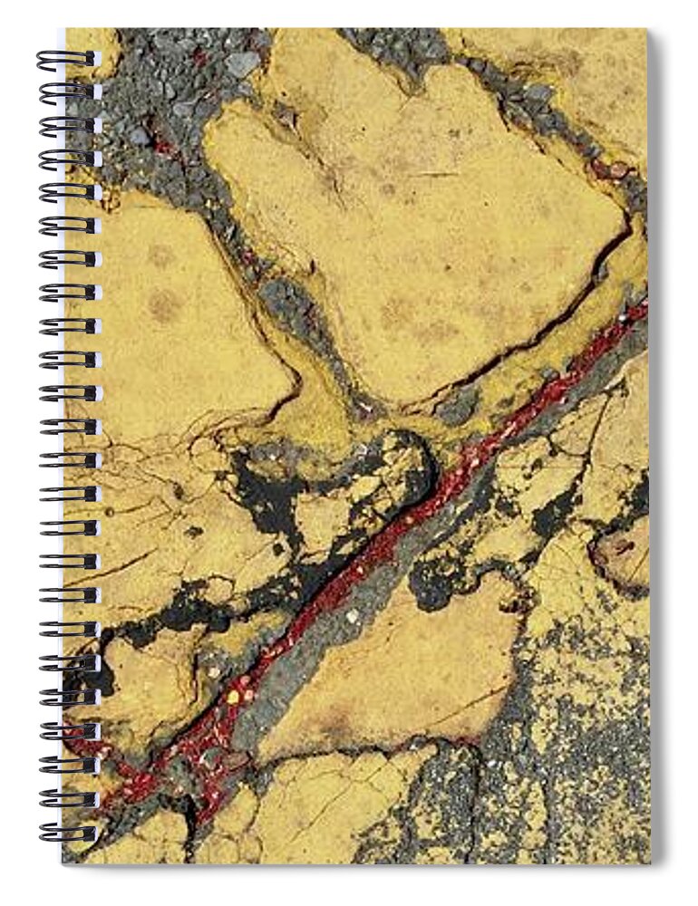 Color Contrast Texture Pattern Buchanan Street San Francisco Spiral Notebook featuring the photograph Streets/Sidewalks of SF 1-2 by J Doyne Miller