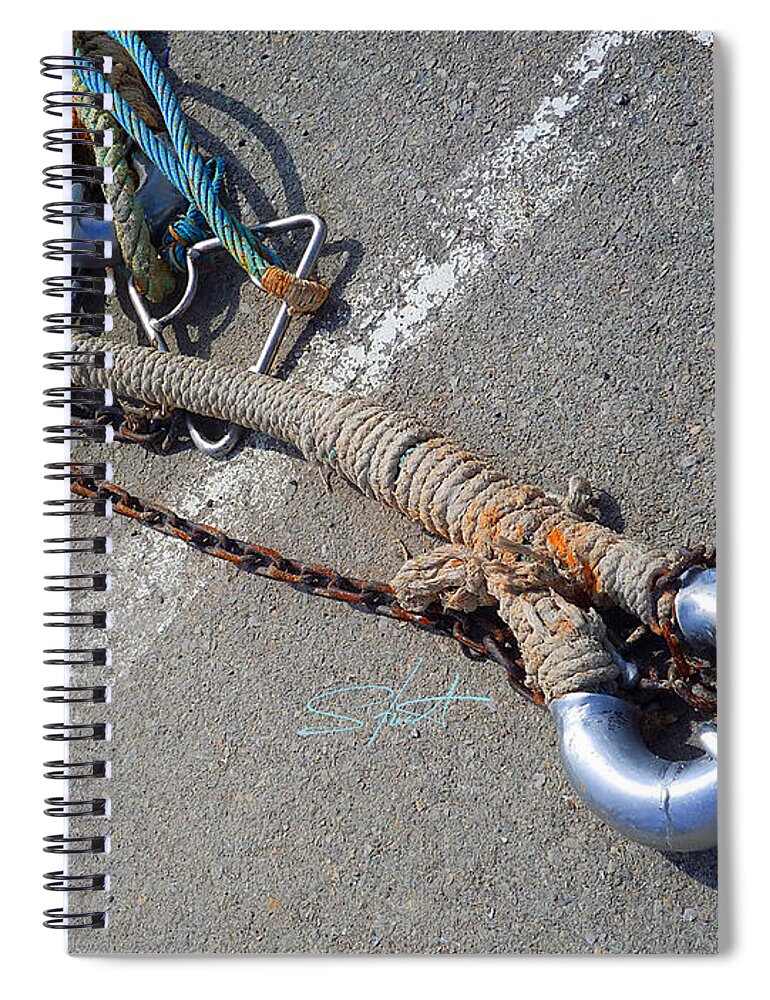 Fishing Net Spiral Notebook featuring the photograph Strength In Depth by Charles Stuart